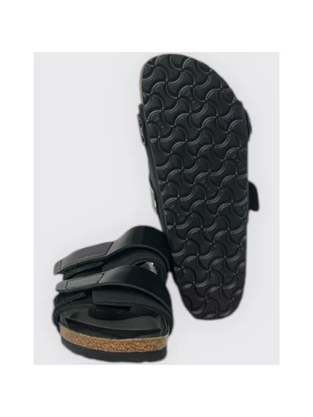 Saboți Birkenstock din piele negru