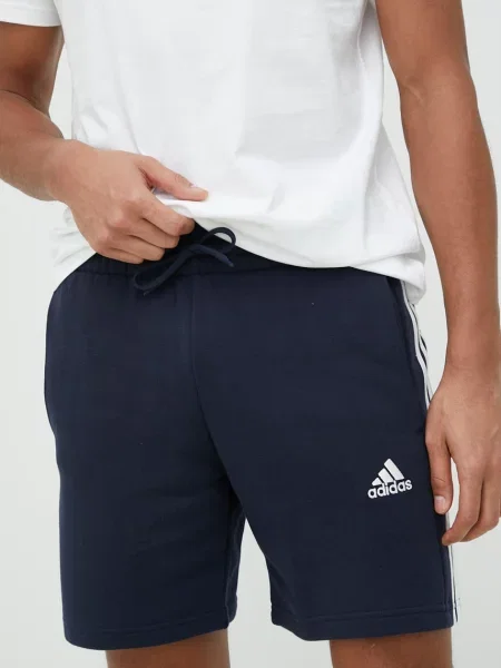 Adidas Pantaloni scurți sport Essentials French Terry Shorts albastru