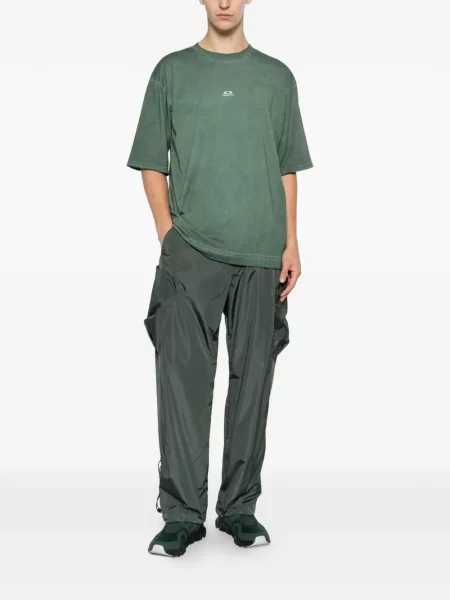 Tricou Oakley cu decolteu rotund verde