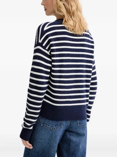 Curea Levi's® cu broderie cu cataramă cu dungi albastru
