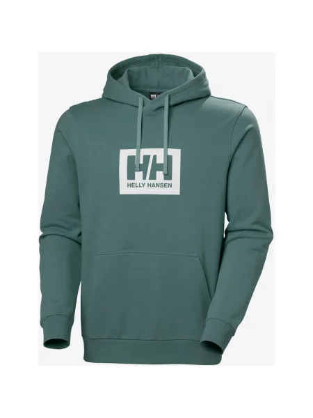 Bluza z kapturem Helly Hansen Box niebiesko-turkusowa S niebieska