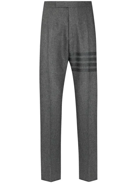 Pantaloni Thom Browne de flanelă gri