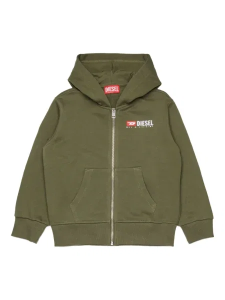 Bluza z kapturem dziecięca Diesel zielona