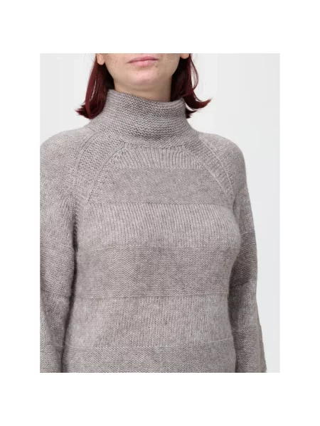 Sweter z golfem Emporio Armani beżowy