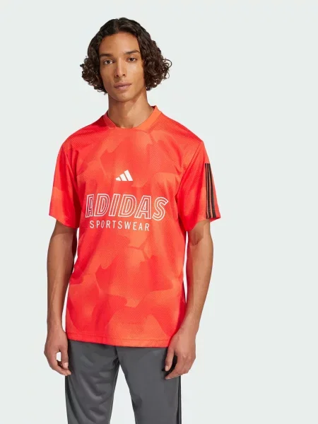 Футболка adidas Tiro комбінований верх помаранчевий