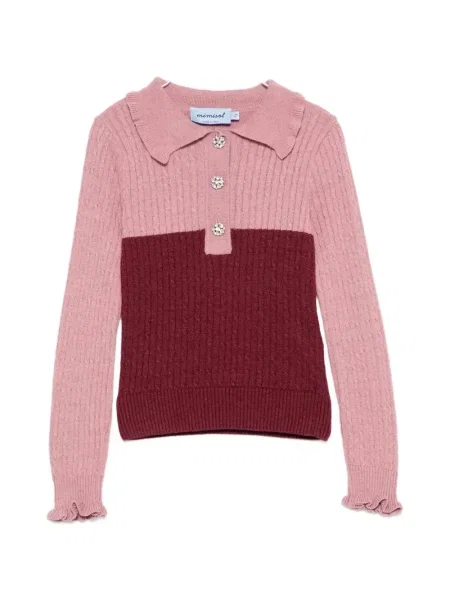 Sweter dziecięcy Mi Mi Sol różowy