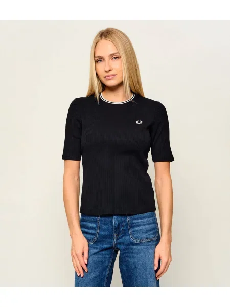 Fred Perry tricou cu pentru femei negru