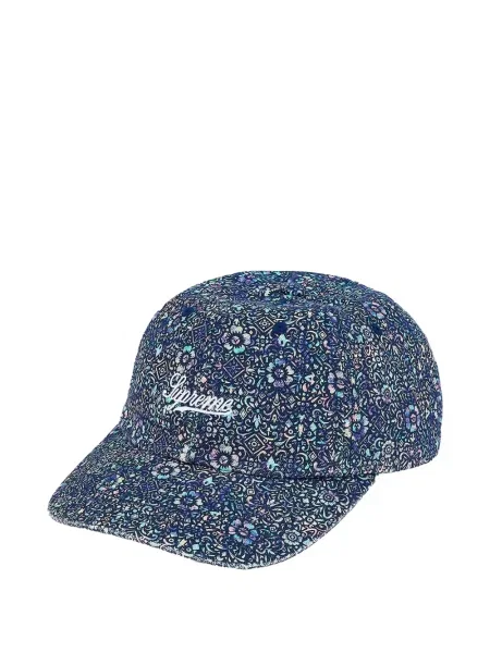 Șapcă Supreme cu model floral albastru