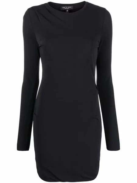 Rochie tip cămașă Rag & Bone de costum negru
