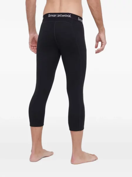 Decupat pantaloni de schi Smartwool cu autograf negru