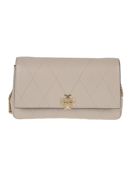 Torebka Tory Burch skórzana szara