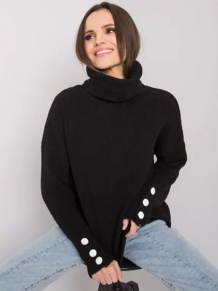 Pulover Rue Paris negru