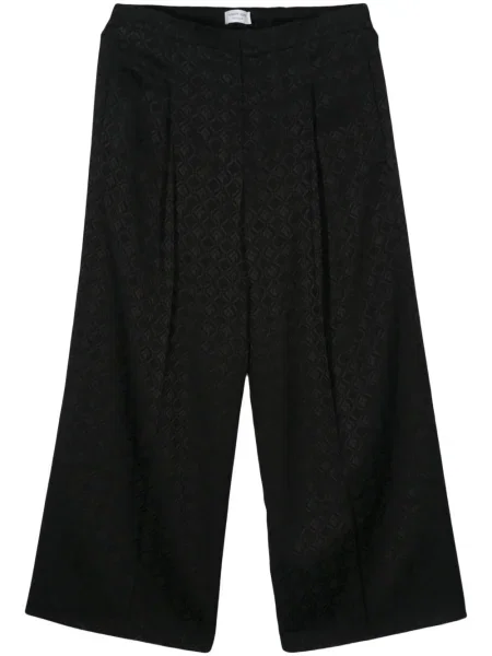 Žakárové kalhoty Marine Serre černé