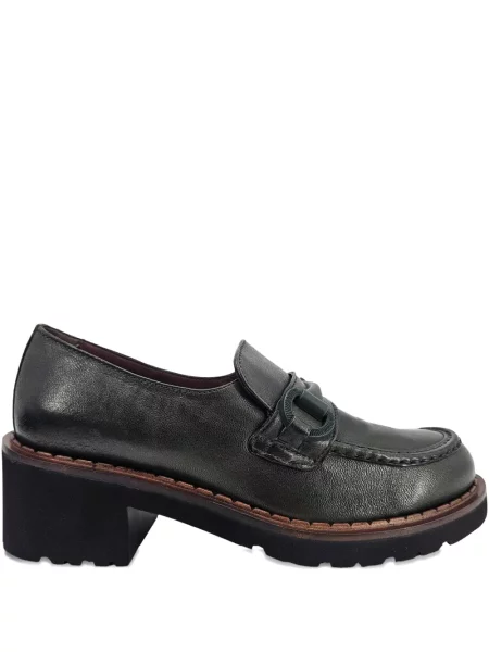 Кожени лоуфъри Madison.maison зелено