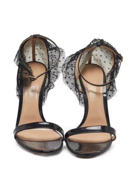Sandale Gianvito Rossi din dantelă negru
