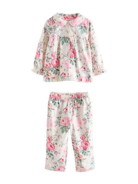 Next Πιτζάμα Cath Kidston ανοικτό πράσινο / ρόδινο / κόκκινο λευκό