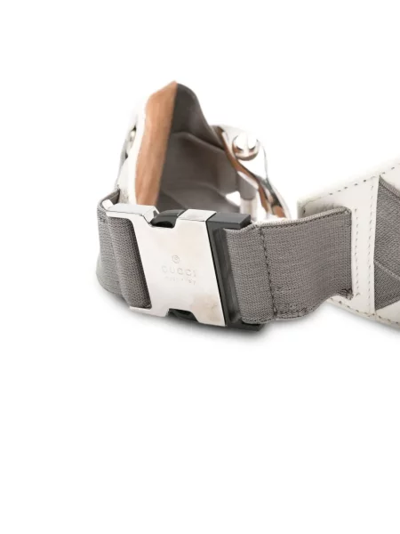 Pásek Gucci Pre-owned s přezkou šedý