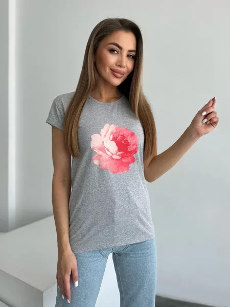 Футболка Issa Plus серая