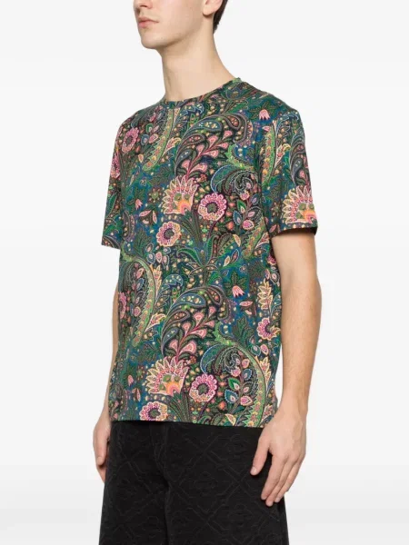 Тениска Etro с пейсли десен зелено