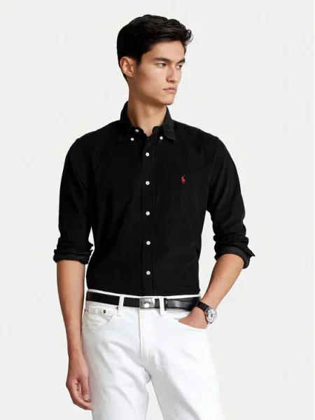 Polo Ralph Lauren Marškiniai Custom Fit juoda