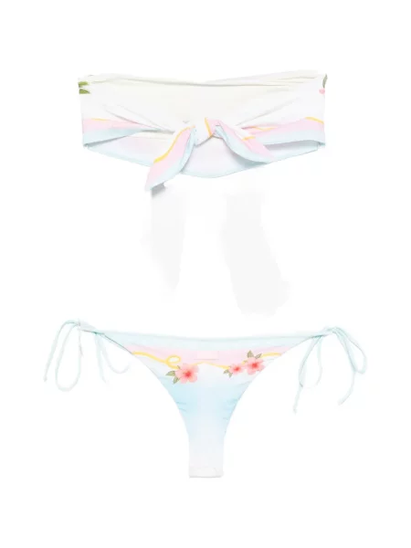 Bikini Mc2 Saint Barth cu imagine albastru