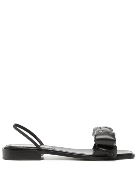 Sandale Dsquared2 cu funde din piele negru