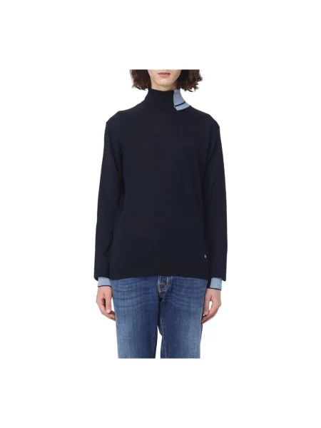 Sweter Manuel Ritz z okrągłym dekoltem wełniany szary