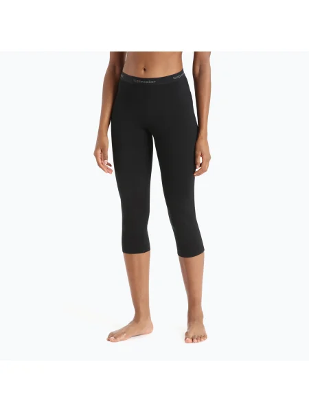 Pantaloni termici pentru femei icebreaker Oasis Legless negru