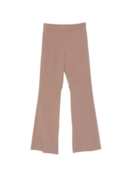 Pantaloni D.exterior evazate maro