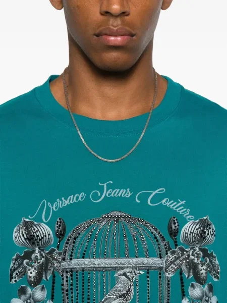 Μπλούζα Versace Jeans Couture με σχέδιο μπλε