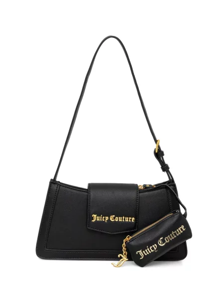Geantă Juicy Couture cu autograf negru