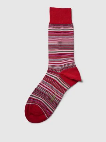 Skarpety ze wzorem w model ‘MICROBLOCK SOCK’ Falke czerwone