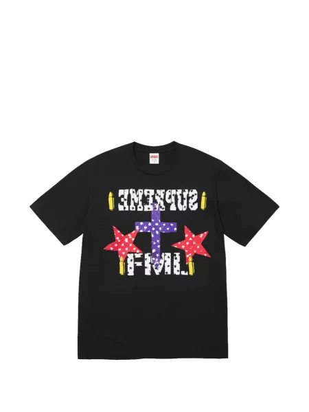 Tricou Supreme cu imagine negru