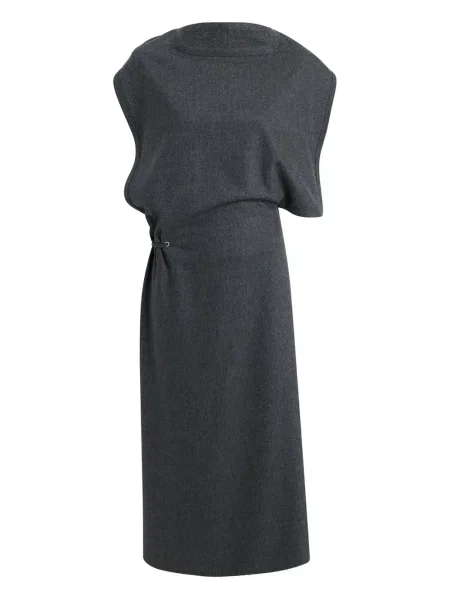 Rochie midi Khaite drapată gri