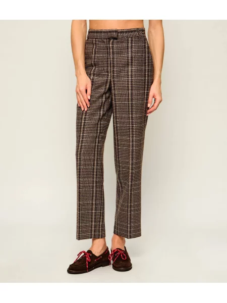 Barbour De lână pantaloni Amryn | Straight fit maro