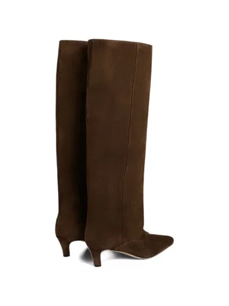 Botine Sandro din piele de căprioară maro