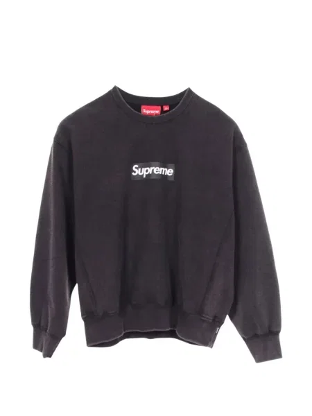 Pulover Supreme cu autograf gri