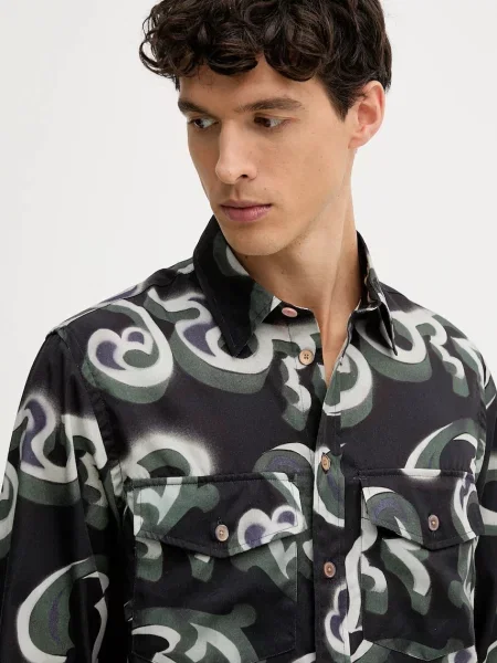 Сорочка PS Paul Smith regular класичний комір синій