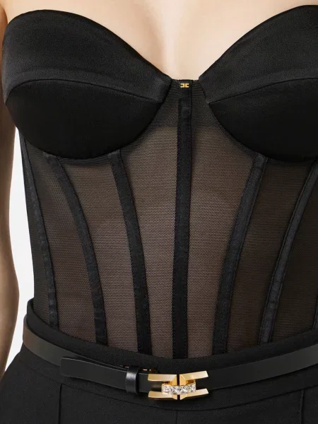 Топ Elisabetta Franchi чорний