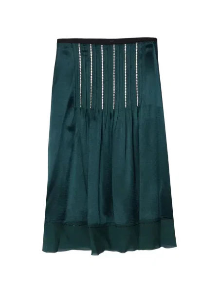 Fustă midi 3.1 Phillip Lim de cristal până la genunchi verde