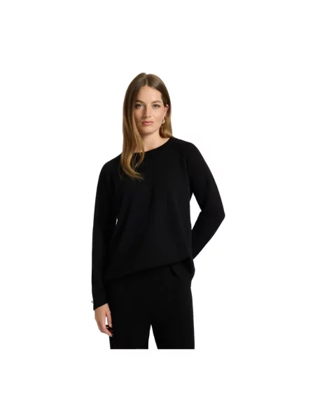 Lniany sweter Elena Miro' czarny