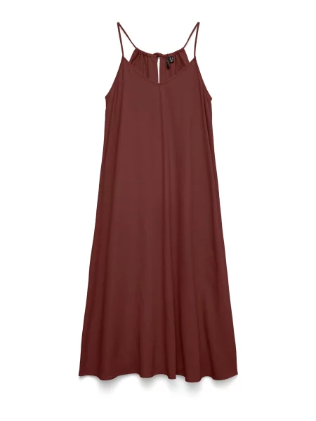VERO MODA Letní šaty VMJESMILO rezavě hnědá