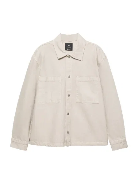 Pull&Bear Geacă de primăvară-toamnă deschis gri