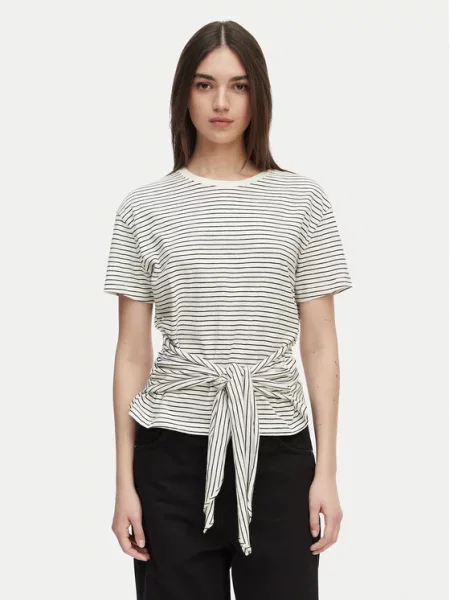 TOMMY HILFIGER Tričko čierna / prírodná biela