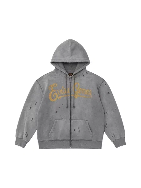 Sweter Evisu z kapturem szary