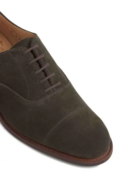 Σκαρπίνια oxford Crockett & Jones σουέτ πράσινο