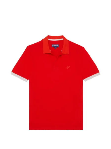 Polotričko Vilebrequin s výšivkou červené