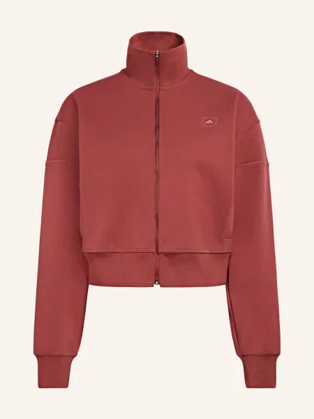 Adidas By Stella Mccartney Tréninková Bunda Asmc Knitted tmavě červená