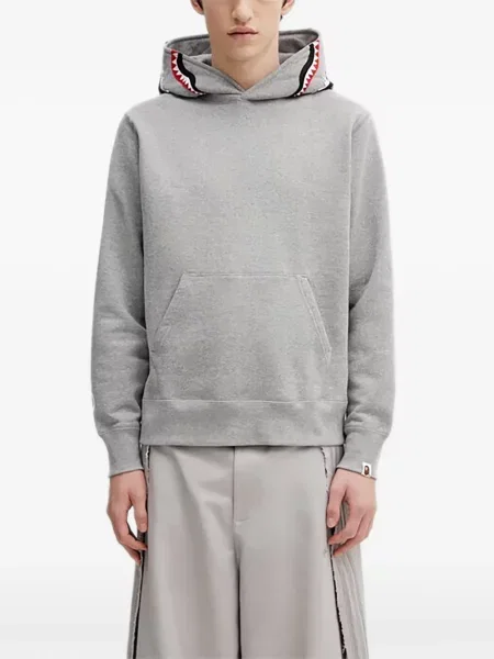 Majica s kapuljačom A Bathing Ape® s kapuljačom siva