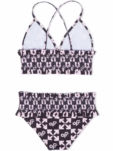 Bikini dziecięce Off-white białe
